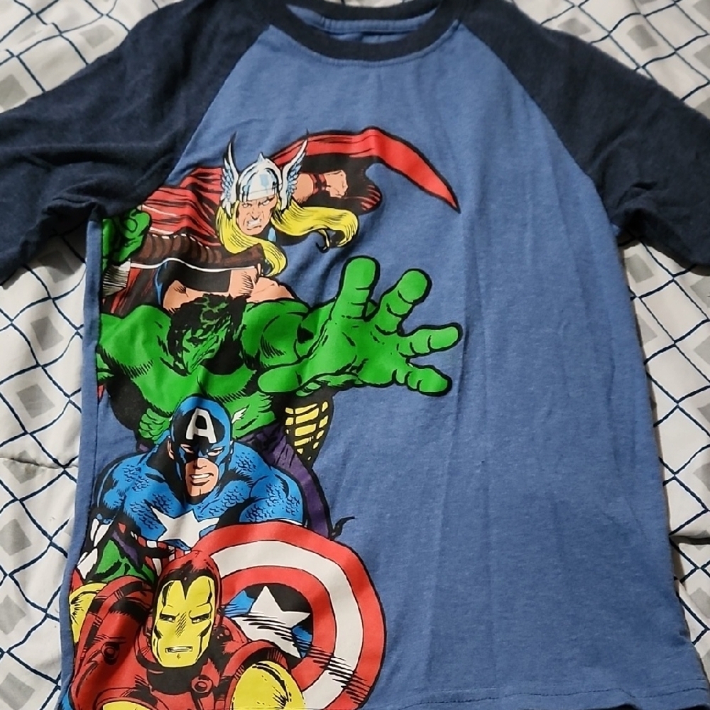 Marvel Avengers Kids Costume T-Shirt - Blue and Green